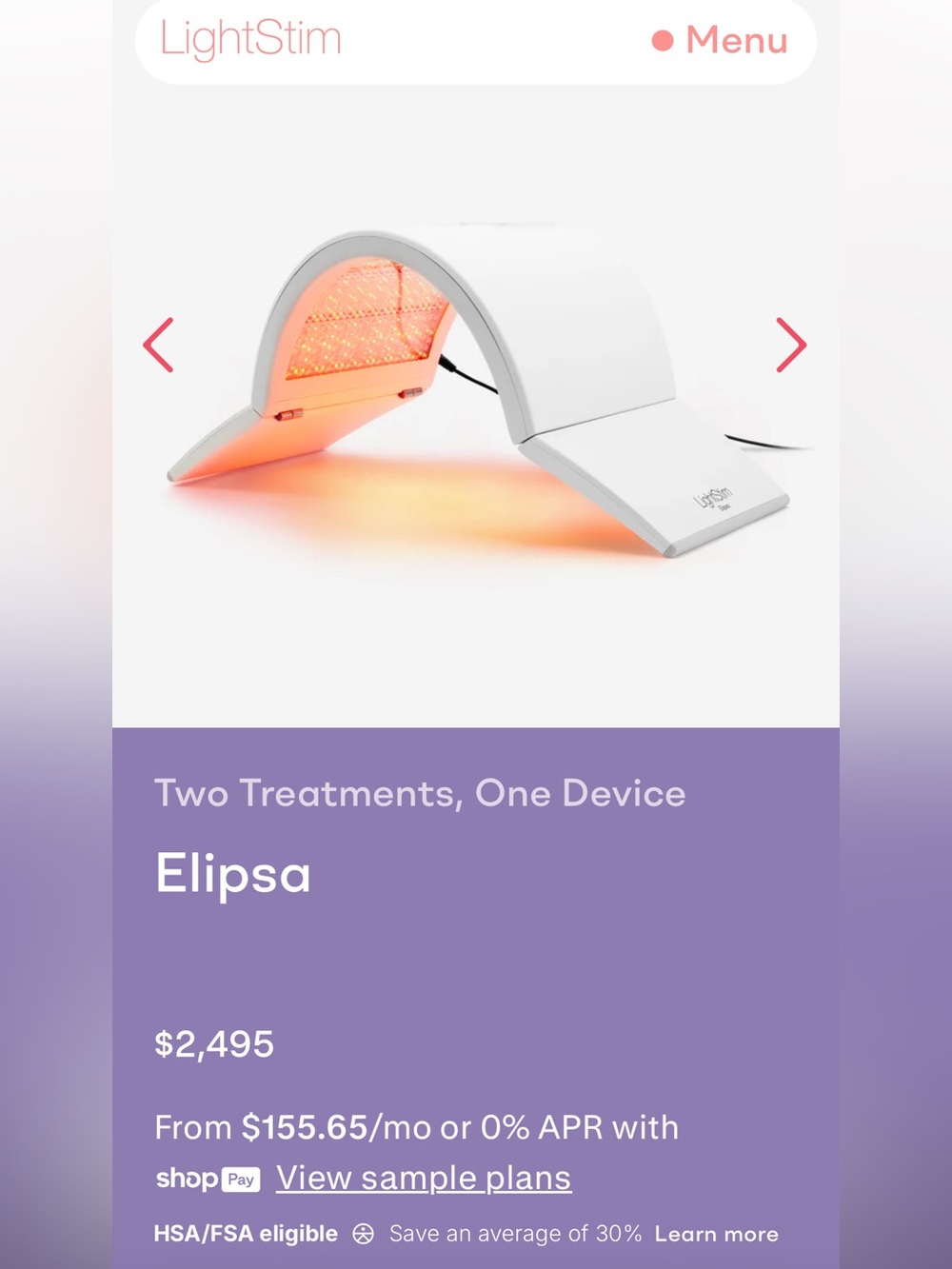 LightStim Elipsa Hydrafacial